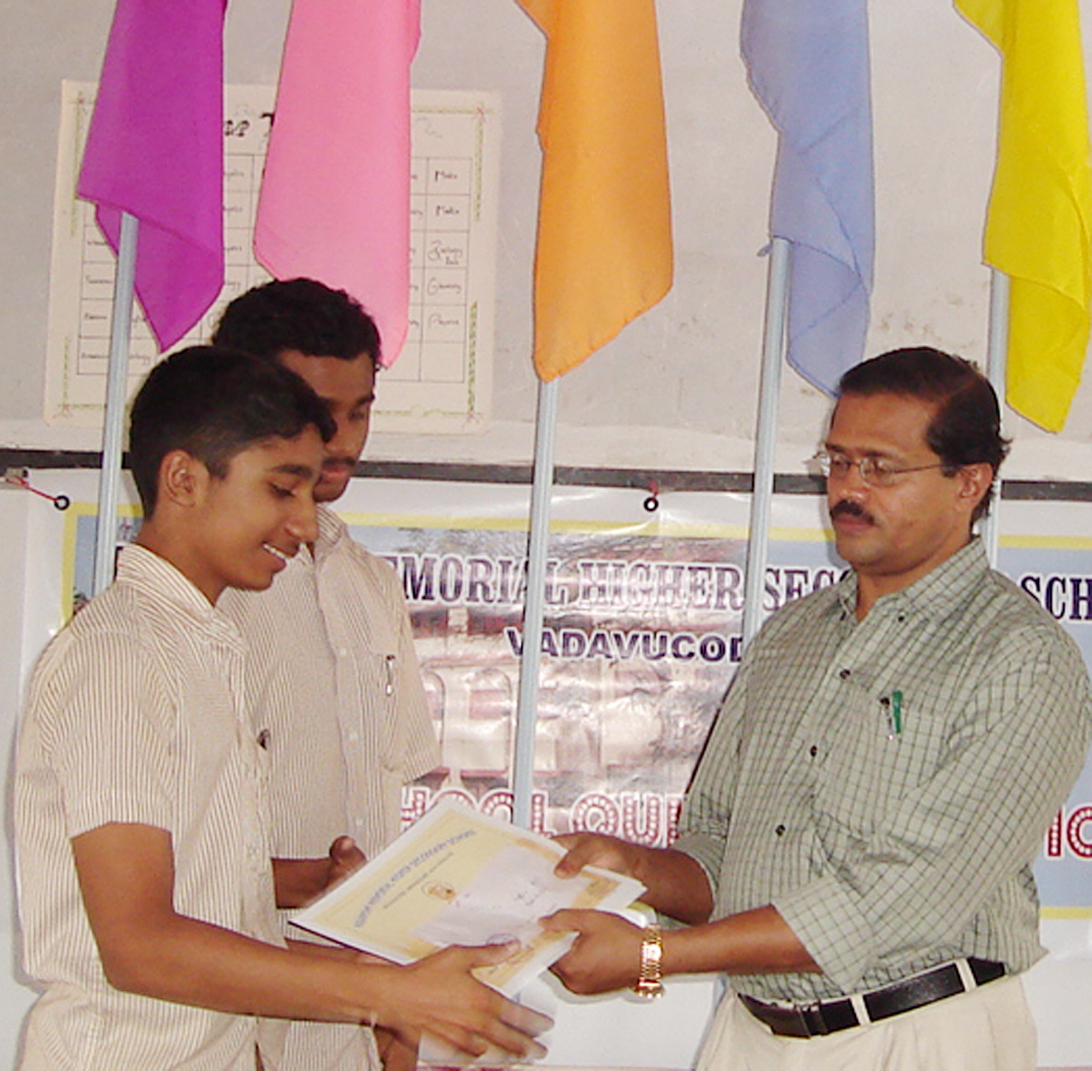 inter school quiz competition Third Place M C M H S S, Pattimattom